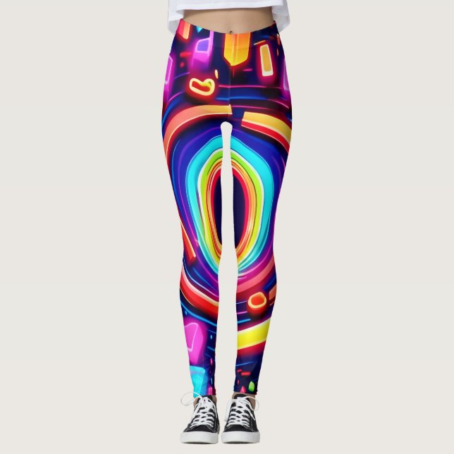 Leggings Neon Vortex Odyssey (Devant)