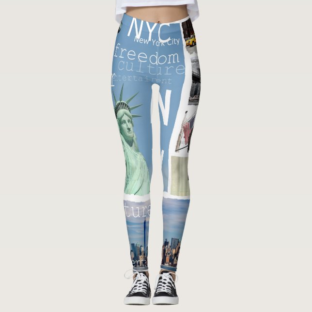 Leggings New York City Nyc Pop Art (Devant)