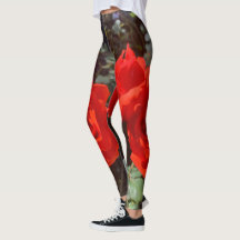 Leggings Niedliche der rote Rose