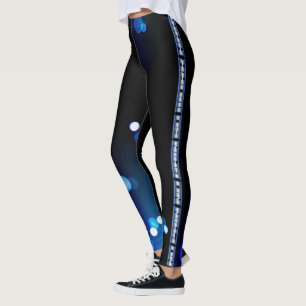 Leggings No Pain No Gain Blue and black LEGINGS
