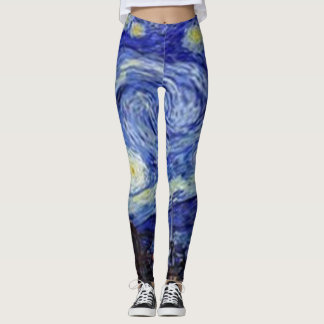 Leggings nocturnes de Van Gogh Starry