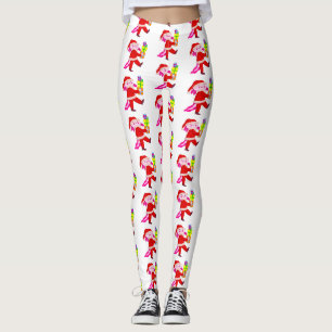 Leggings Noël axolotl santa claus