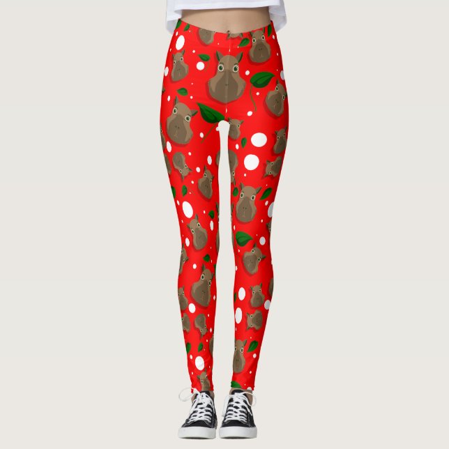 Leggings noël capybara (Devant)