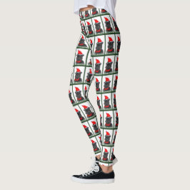 Leggings Noël d'Affenpinscher