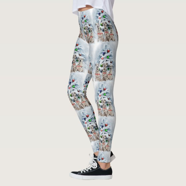 Leggings Noël dalmate (Gauche)