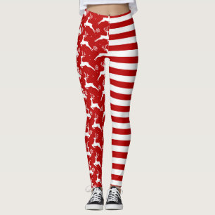 Leggings Noël des cerfs et des branches