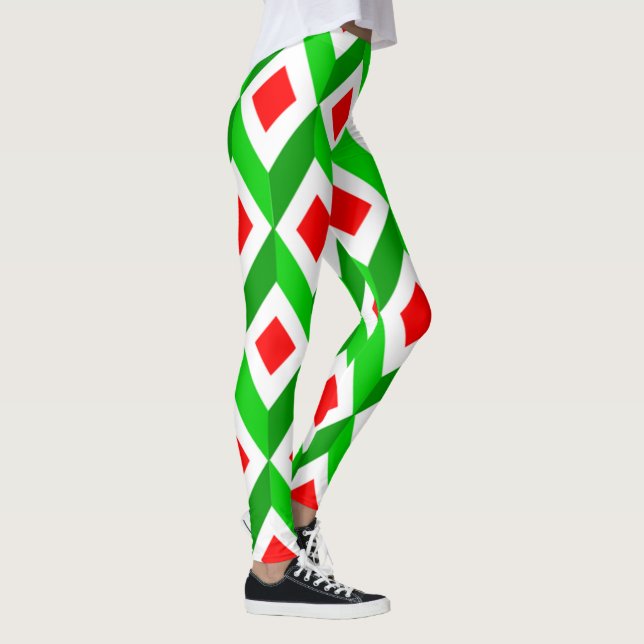 Leggings Noël des cubes 3D (Droite)