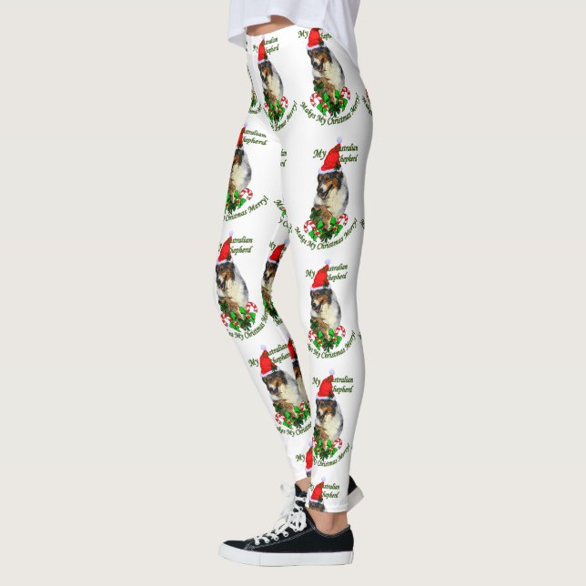 Leggings Noël du berger australien (Gauche)