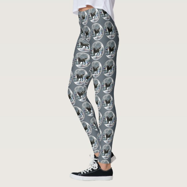 Leggings Noël du réparateur à couche plate (Gauche)