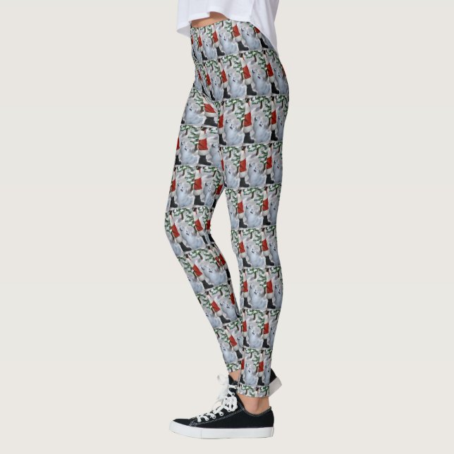 Leggings Noël Eskimo Chien américain (Gauche)