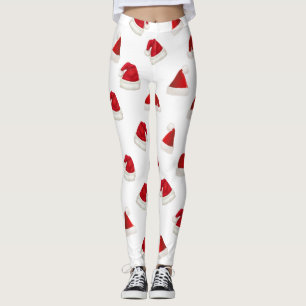 Leggings Noël festif du mignon Red Santa Hat