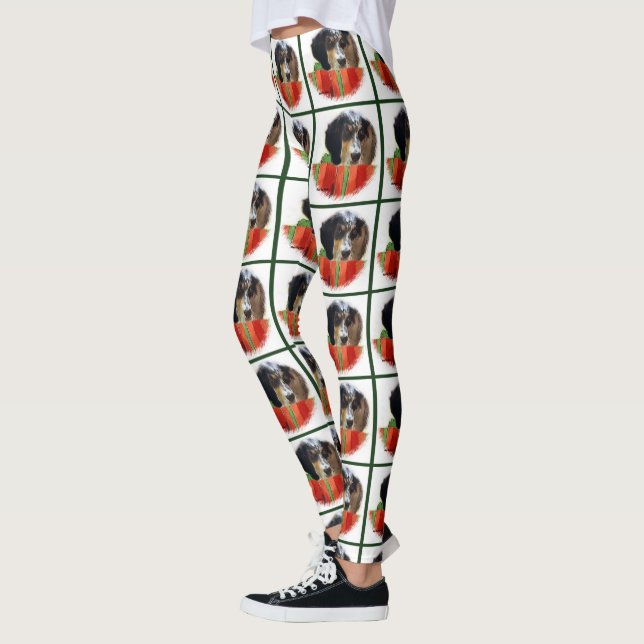 Leggings Noël français Setter (Gauche)