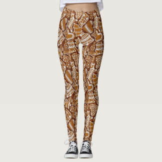 Leggings Noël Gingerbread Cookies de vacances