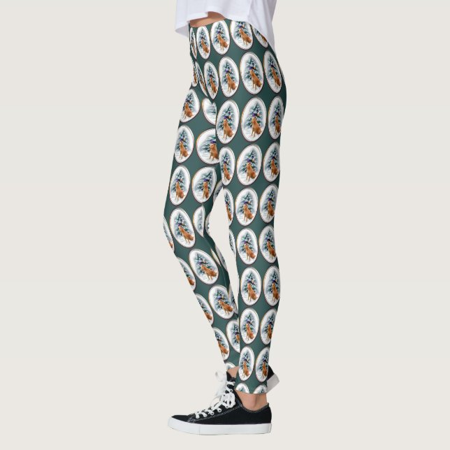 Leggings Noël irlandais Terrier (Gauche)
