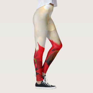 Leggings Noël Poinsettia