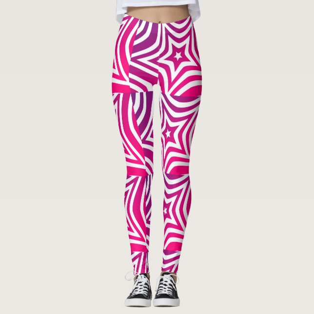 Leggings Noël rose d'octobre en juillet (Devant)