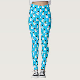 Leggings Noël Snowman Motif de cookies