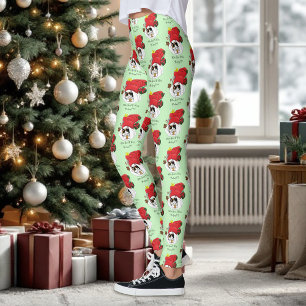 Leggings Noël Stocker mignonne Calico Kitten