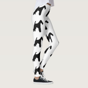Leggings Noir de silo de Fox Terrier de fil