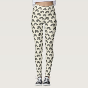 Leggings Noir et beige