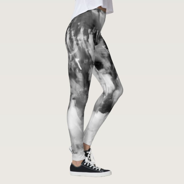 leggings noir et blanc photo abstraite (Droite)