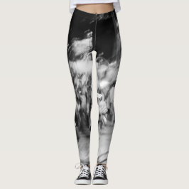leggings noir et blanc photo abstraite