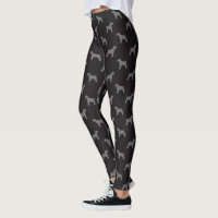 Noir et gris de motif de silhouettes de Schnauzer