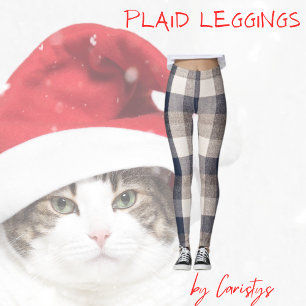 Leggings Noir plaqué, Brown, ivoire