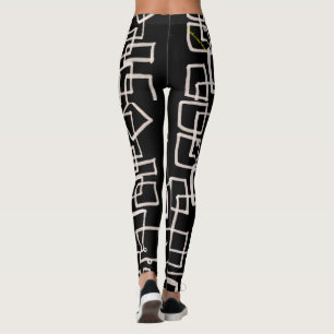 Leggings noirs et blancs