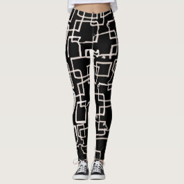 Leggings noirs et blancs