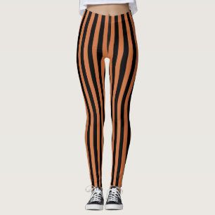 Leggings noirs et orange