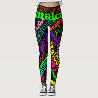 Leggings Nom personnalisé de coutume de guêtres