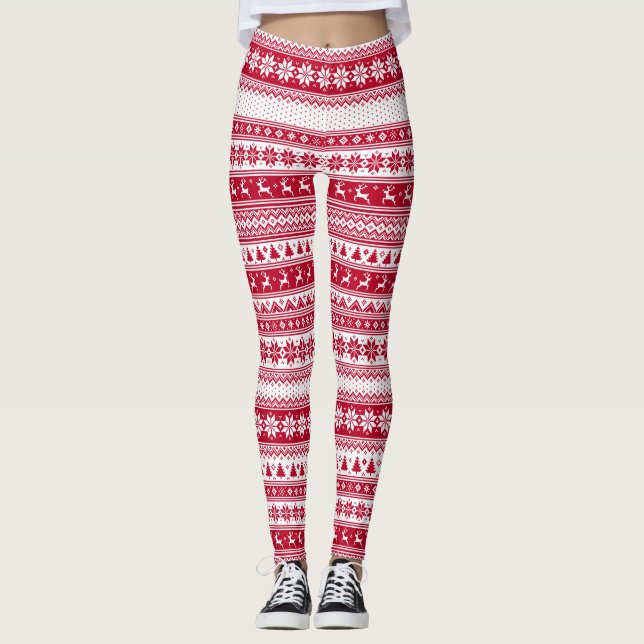 Leggings Nordic - Noël scandinave (Devant)