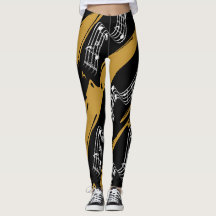Notes musicales Black Gold Modern