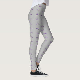 Leggings Notes musicales violettes