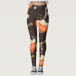 Leggings Nouilles Ramen : Graphiques Vintages