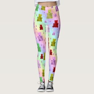 Leggings nounours, ours en peluche, pastel, motif enfant, b