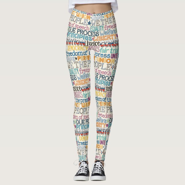 Leggings nous la typographie du peuple (Devant)