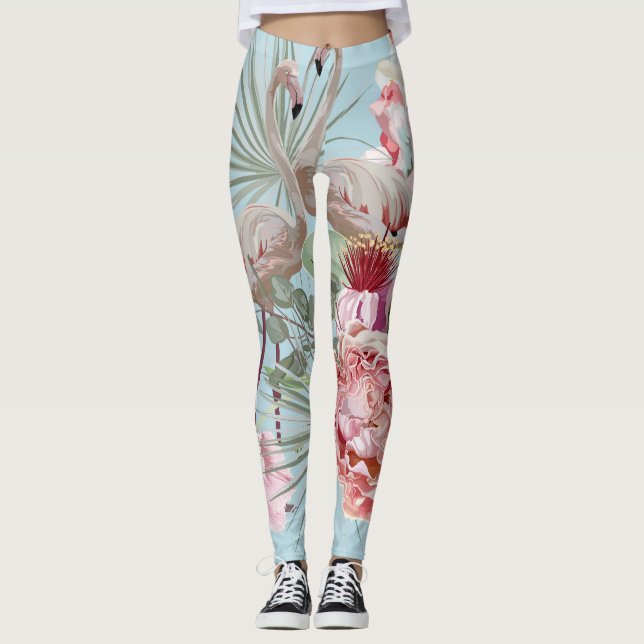 Leggings Nouveaux arrivants modernes Elégant floral et Flam (Devant)