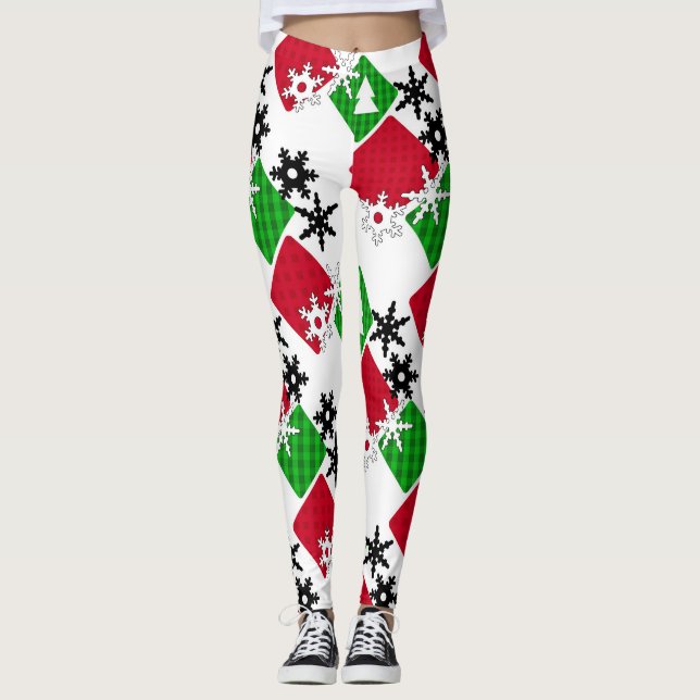 Leggings Nouvel an, Noël, décoration de Noël (Devant)