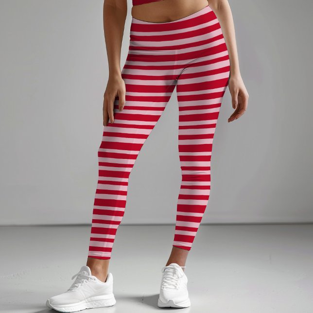 Leggings Novelty Rose Rouge Main Tirée Frappe Drôle (Créateur téléchargé)
