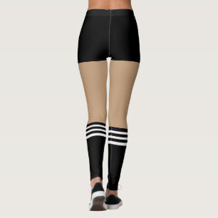 Leggings Novelty short noir avec des chaussettes d'arbitre 