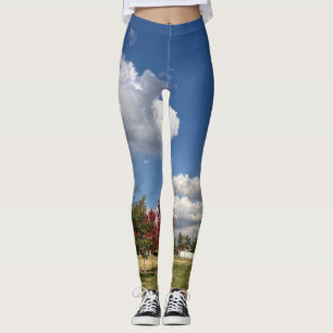Leggings Nuages de la série Day par AskStudio