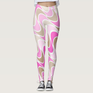 Leggings Nuances de rose et de Brown dans la conception