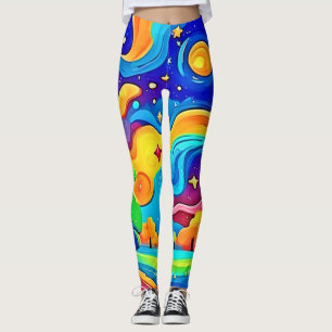 Leggings Nuit de rêve : paysage étoilé