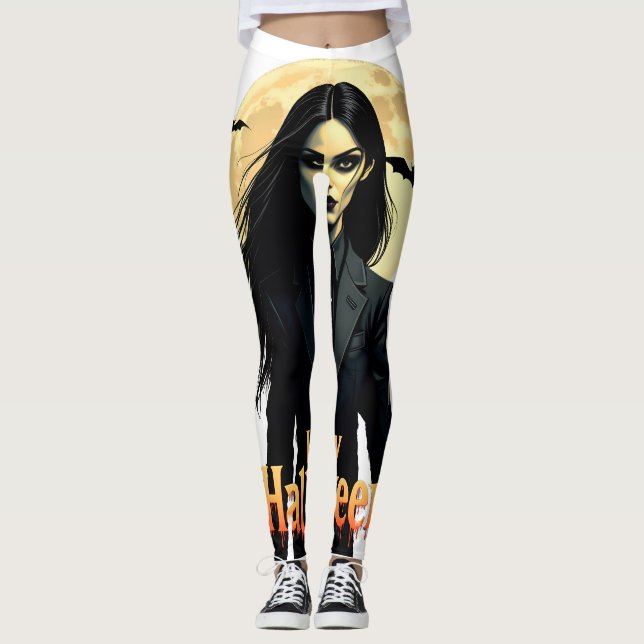 Leggings Nuit d'Halloween en cuisine (Devant)