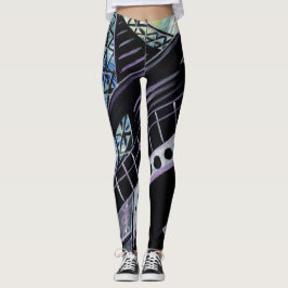 Leggings Nuit étoilée dans des guêtres de Paris