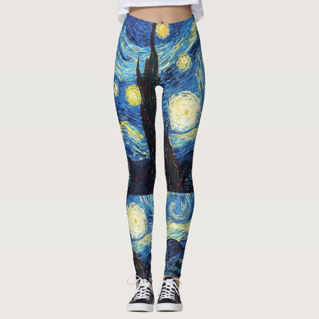 Leggings Nuit étoilée de Van Gogh (Devant)