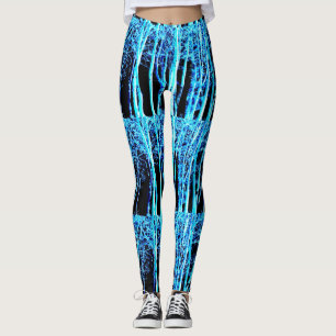 Leggings nuit forêt bleu noir
