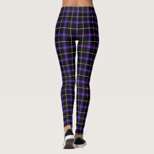 Leggings Nuits Plaid Violet   Légendes d'Emo gothique Punk